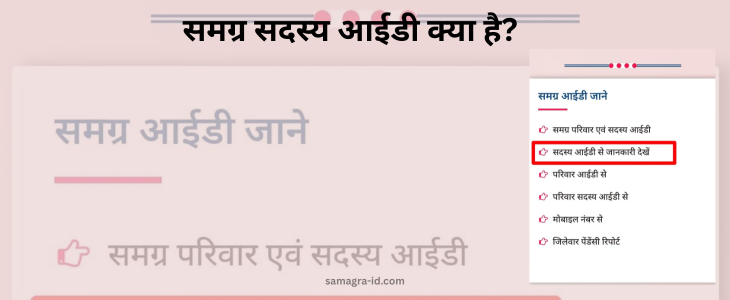 समग्र सदस्य आईडी क्या है